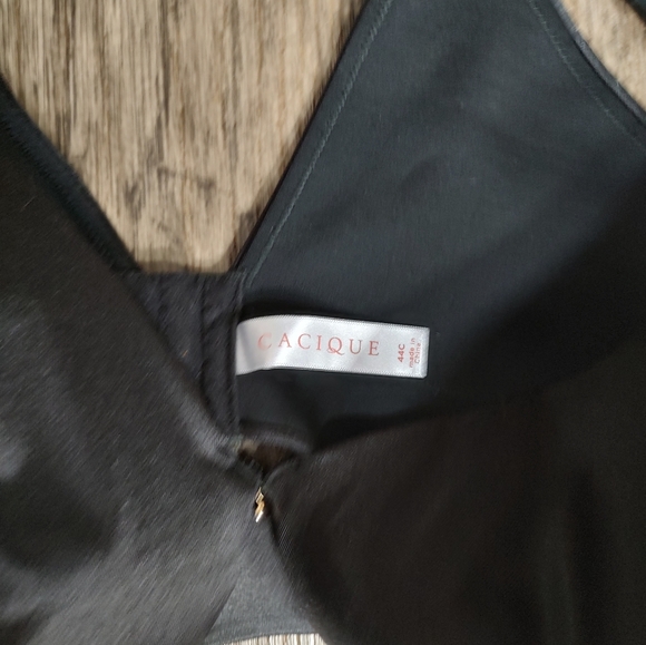 Cacique black lightly lined full coverage 44C underwire bra Lane Bryant - Picture 5 of 10